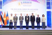Presentation of ASEAN@50 Volume 1 to Secretary Cayetano, Amb Sunaga, DSG Mochtan